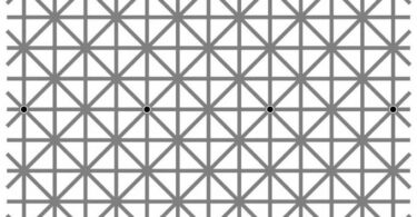 There are twelve black dots at the intersections in this image