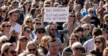 Large numbers of people demonstrated in Melbourne on Sunday: Getty Images