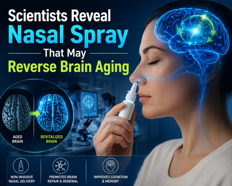 Scientists Reveal Nasal Spray That May Reverse Brain Aging